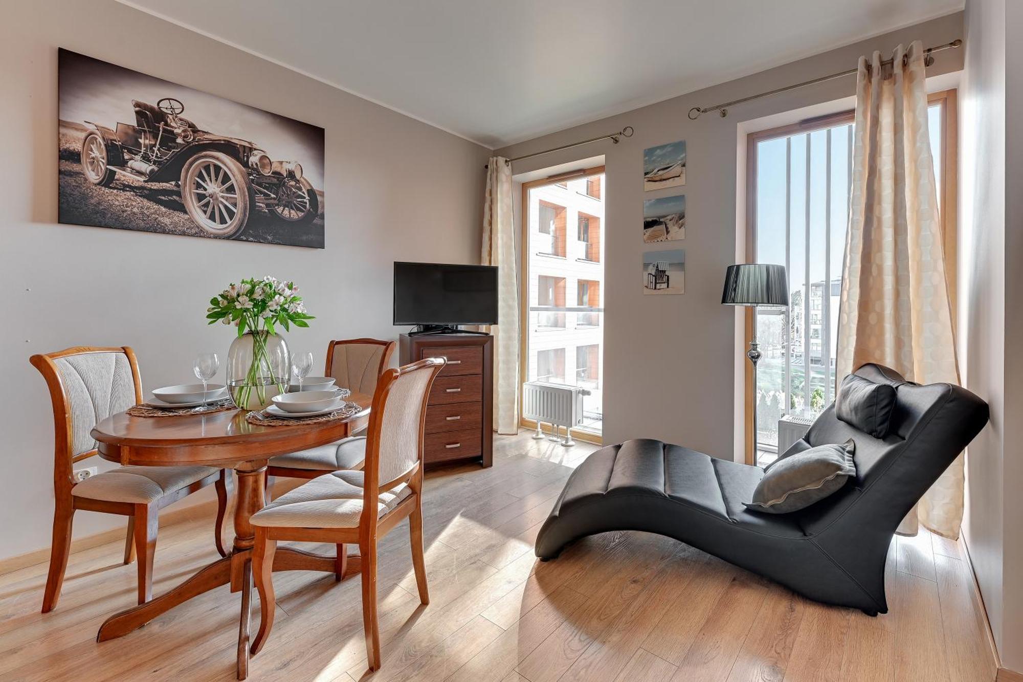 Flatbook - City Center Apartments Dwie Motlawy กดัญสก์ ภายนอก รูปภาพ